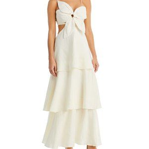 Farm Rio Off-White Flower Maxi Dress - New With Tags - Size Medium